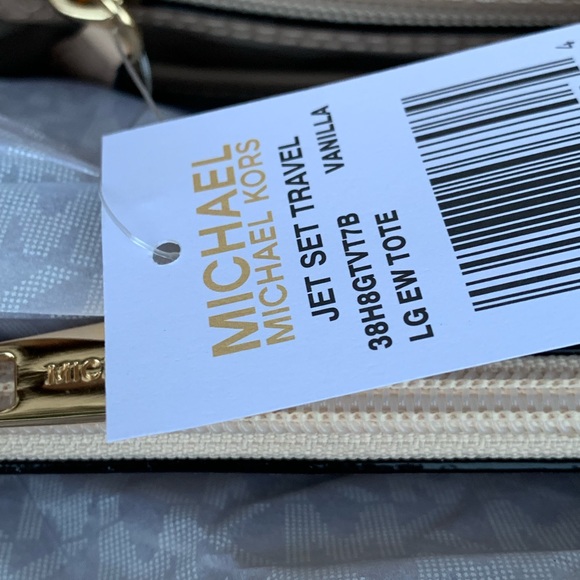 NWT Michael Kors Signature Large EW Tote Handbag - Picture 6 of 7